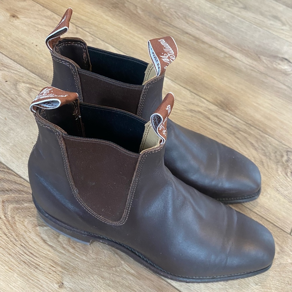 RM Williams like-new craftsman brown boots size UK 8 US 9